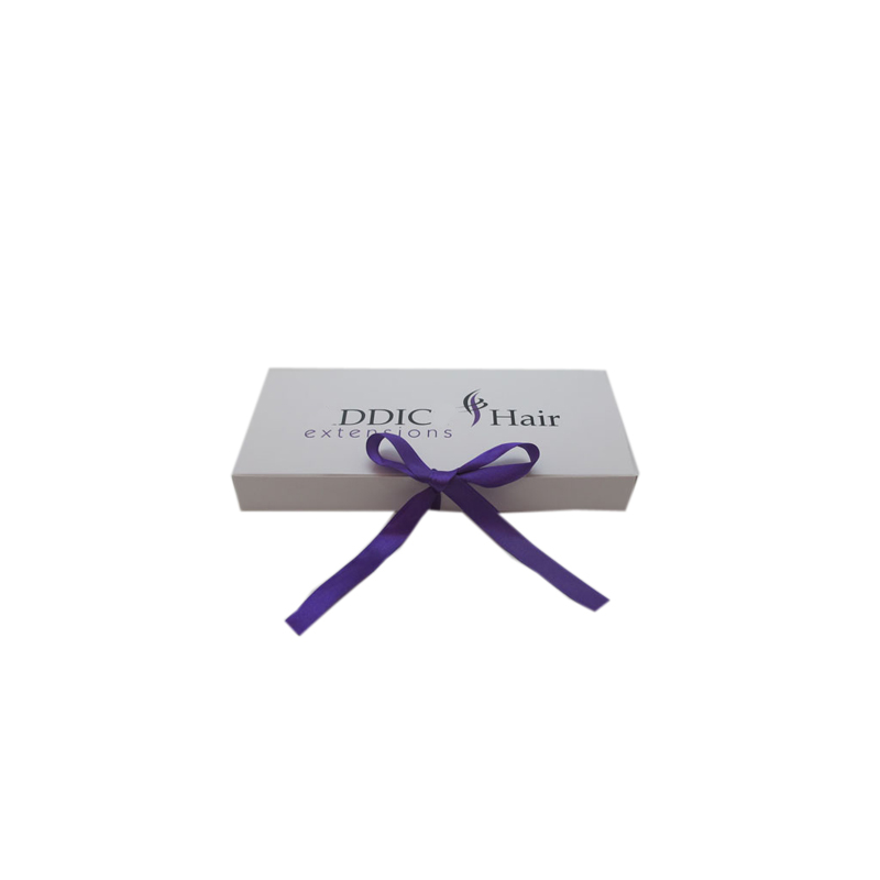 Factory Wholesale Luxury Hair Wig Packaging Box With Ribbon Folding Packaging Wig Box