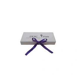Factory Wholesale Luxury Hair Wig Packaging Box With Ribbon Folding Packaging Wig Box